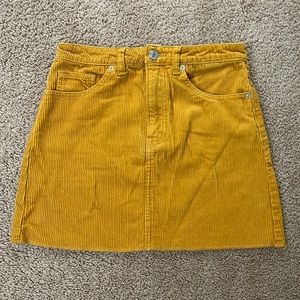 Corduroy Mini Skirt